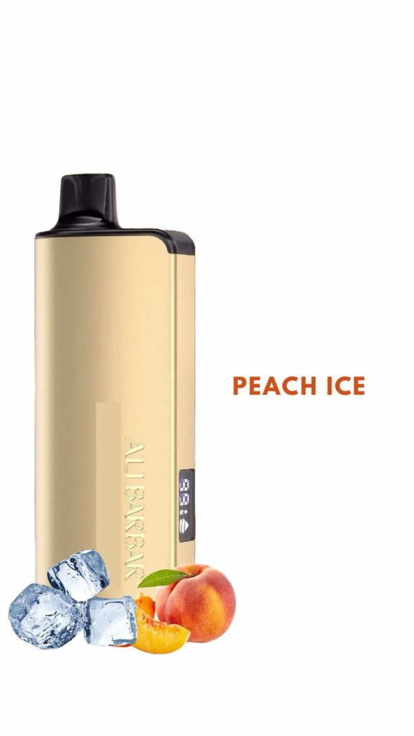 ALIBARBAR INGOT – PEACH ICE – 9000 PUFFS