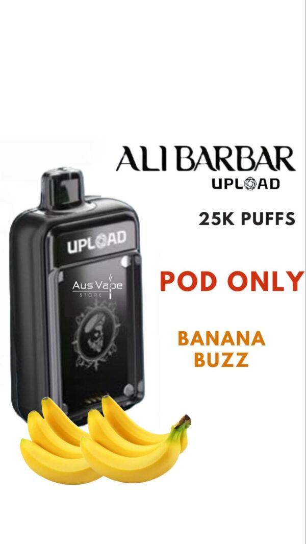 ALIBARBAR UPLOAD POD ONLY – BANANA BUZZ – 25000 PUFFS