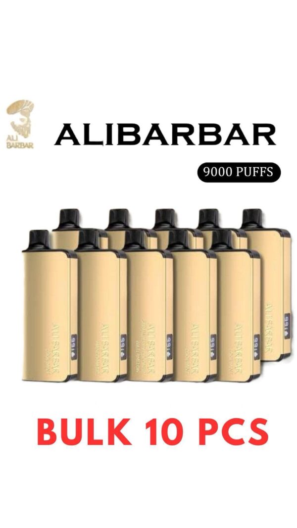BULK 10 PCS – ALIBARBAR INGOT 9000 PUFFS – CAN MIX FLAVOURS